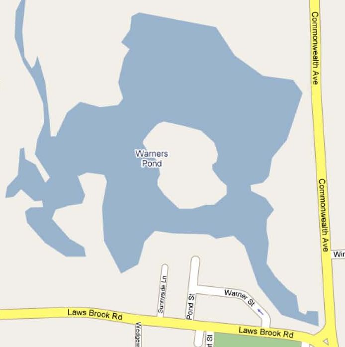 Map of Warner's Pond